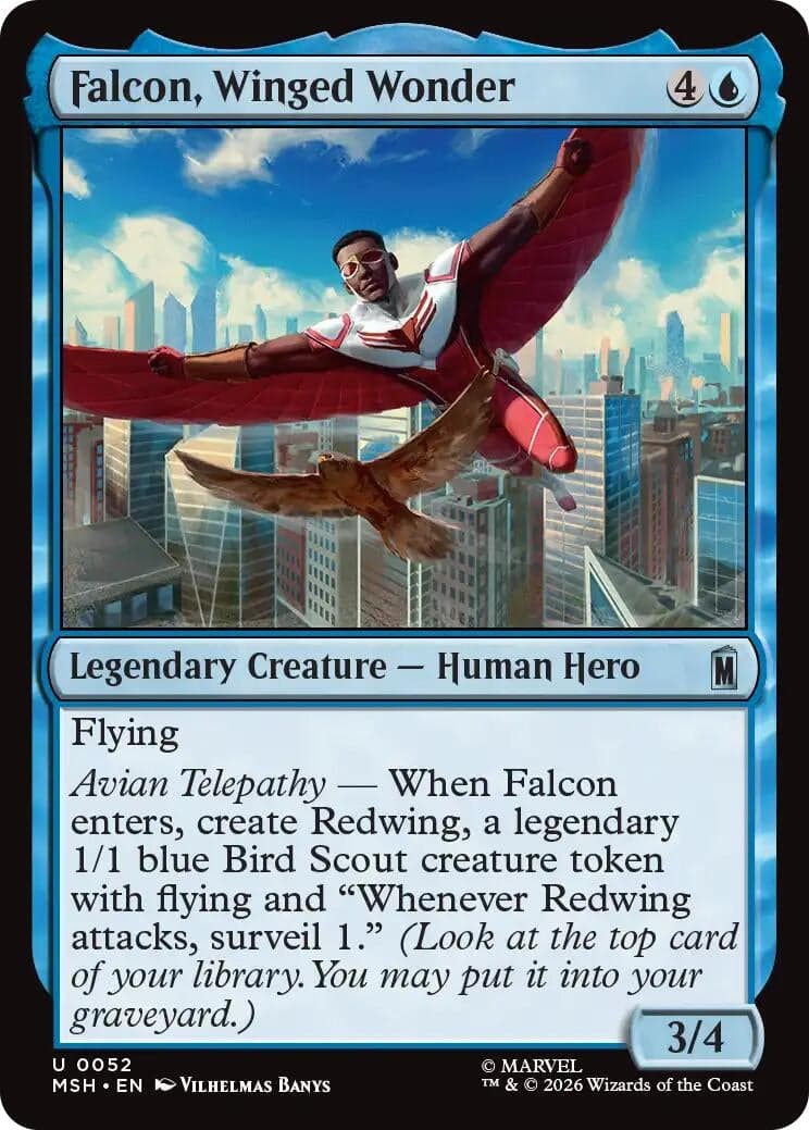 Falcon, Winged Wonder (52) (Marvel Super Heroes) (MSH)