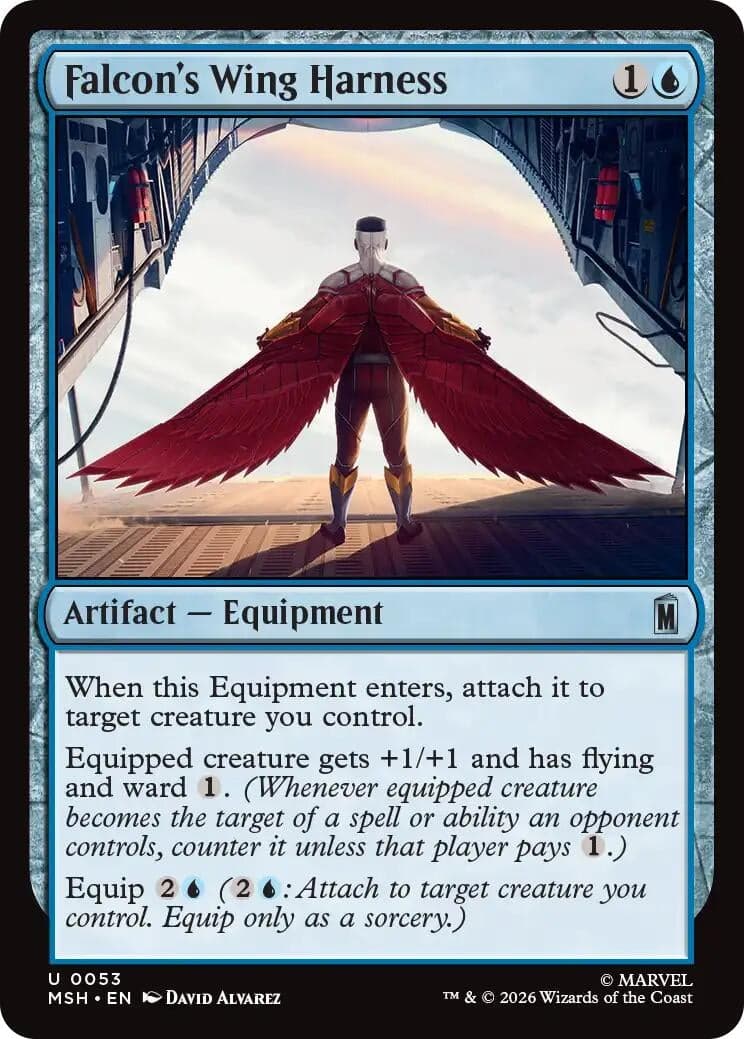 Falcon's Wing Harness (53) (Foil) (Marvel Super Heroes) (MSH)