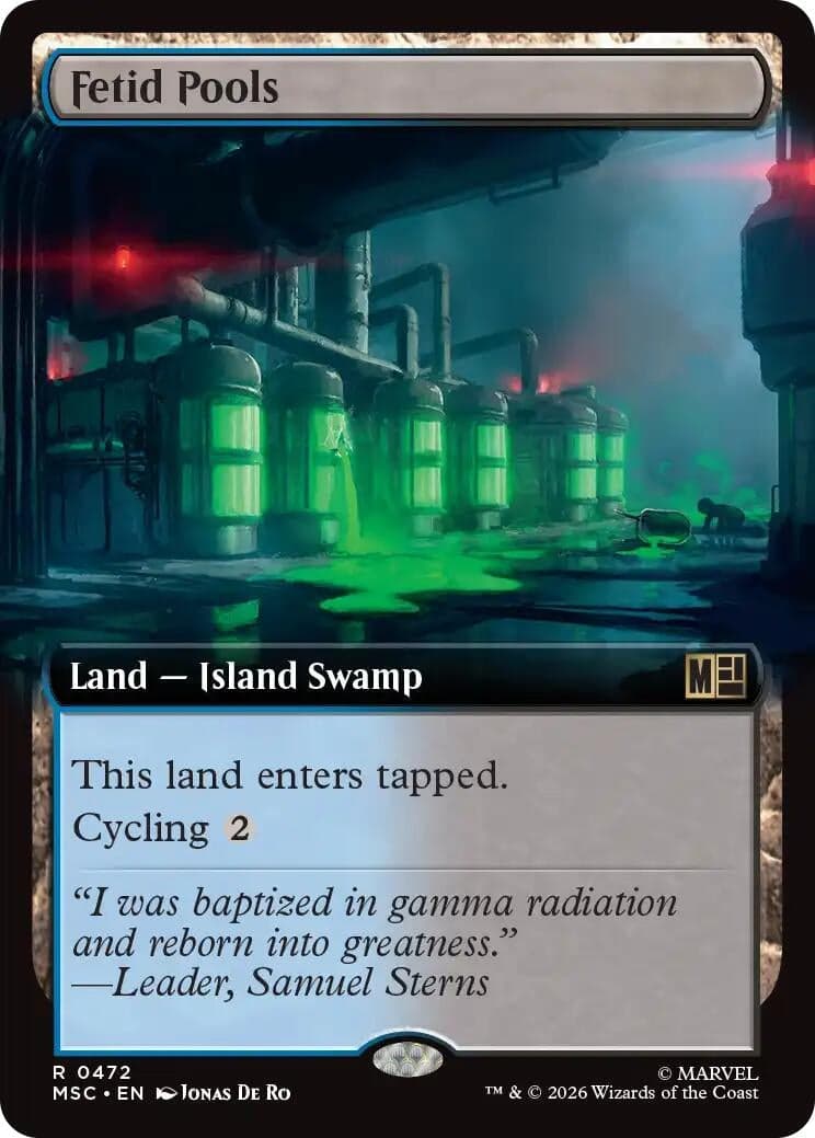 Fetid Pools (Extended Art) (472) (Foil) (Commander: Marvel Super Heroes) (MSC)