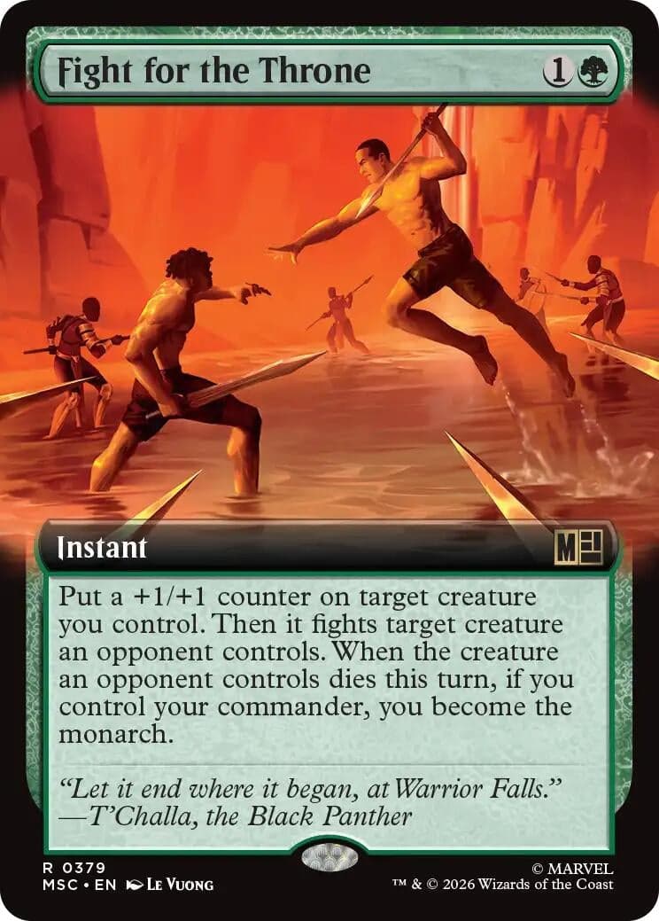 Fight for the Throne (Extended Art) (379) (Foil) (Commander: Marvel Super Heroes) (MSC)