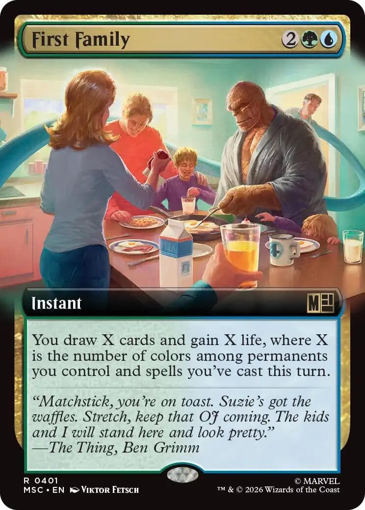 First Family (Extended Art) (401) (Commander: Marvel Super Heroes) (MSC)