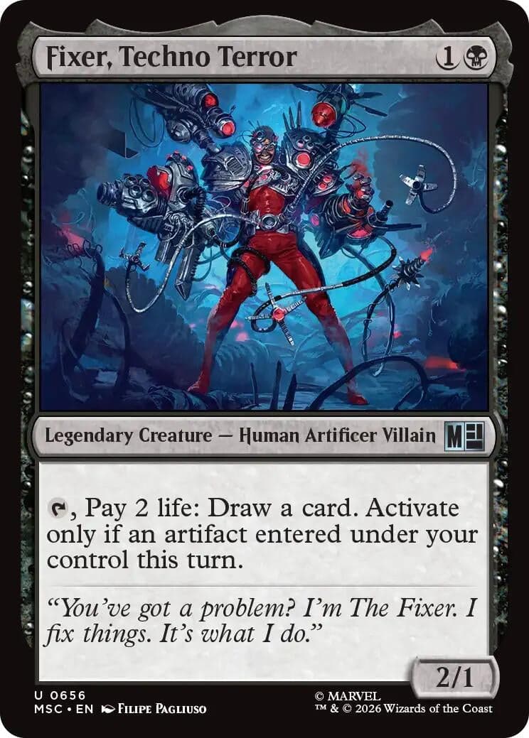 Fixer, Techno Terror (656) (Foil) (Commander: Marvel Super Heroes) (MSC)