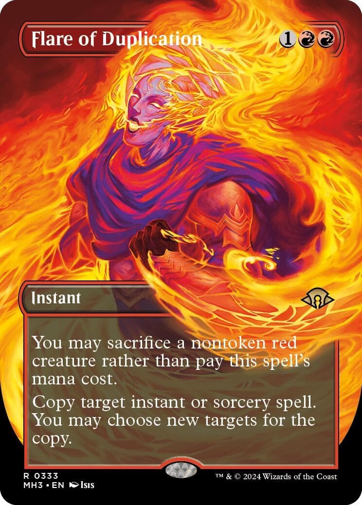 Flare of Duplication (Borderless) (333) (Foil) (Modern Horizons 3)