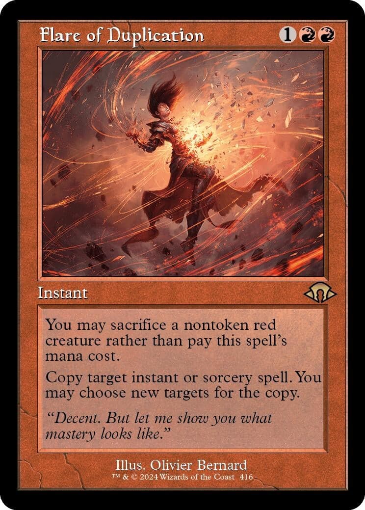 Flare of Duplication (Retro Frame) (416) (Foil) (Modern Horizons 3)