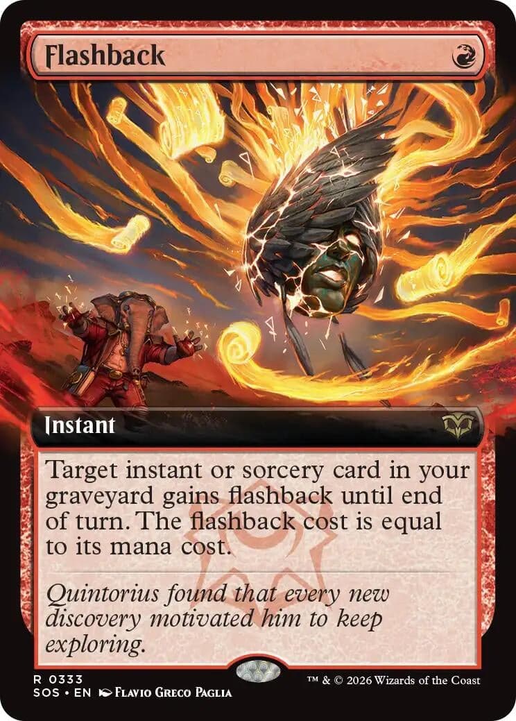 Flashback (Extended Art) (333) (Foil) (Secrets of Strixhaven)
