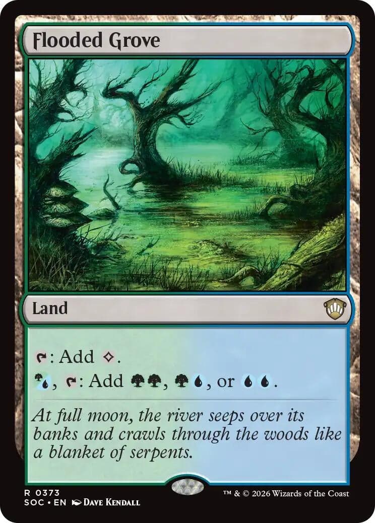 Flooded Grove (373) (Commander: Secrets of Strixhaven)