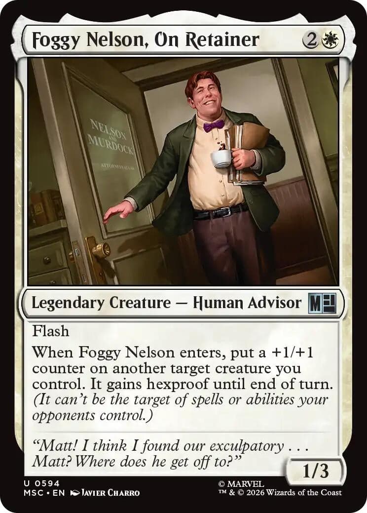 Foggy Nelson, On Retainer (594) (Commander: Marvel Super Heroes) (MSC)