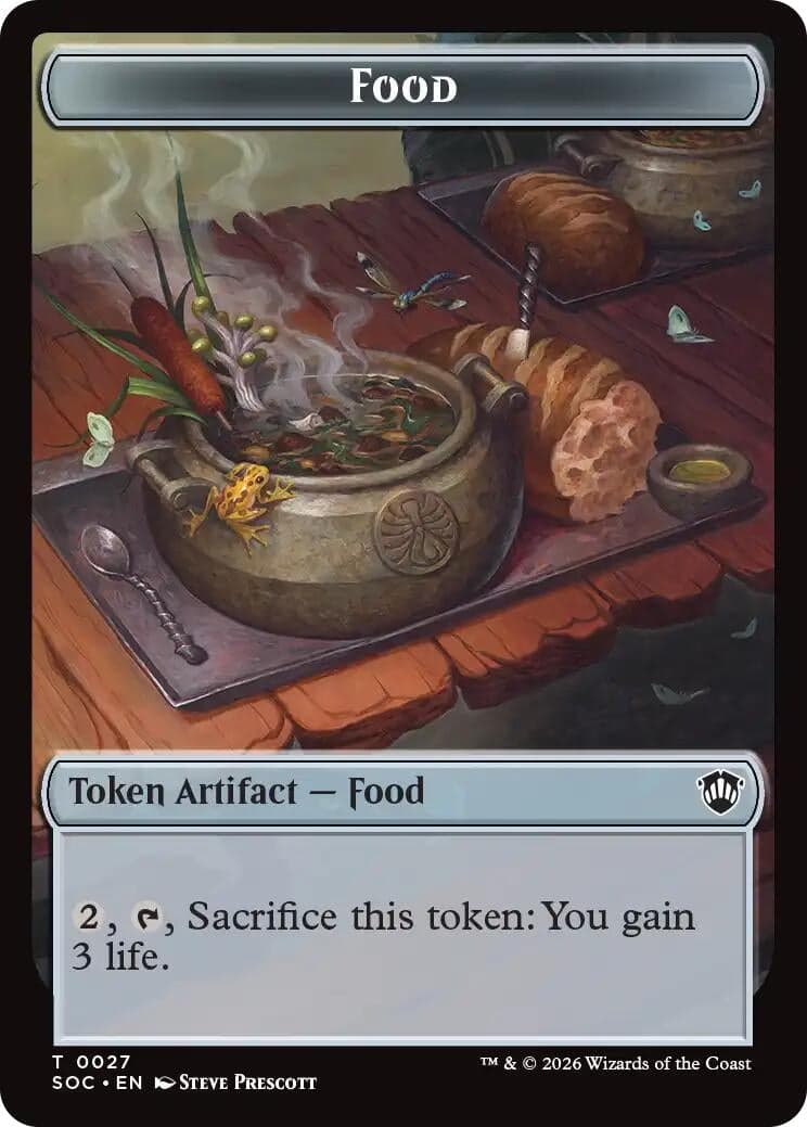 Food // City's Blessing Double-Sided Token (27 // 29) (Commander: Secrets of Strixhaven)