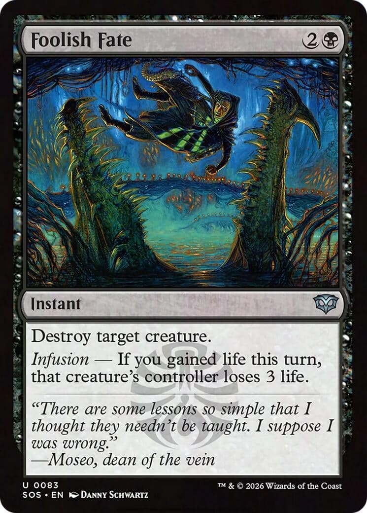 Foolish Fate (83) (Foil) (Secrets of Strixhaven)