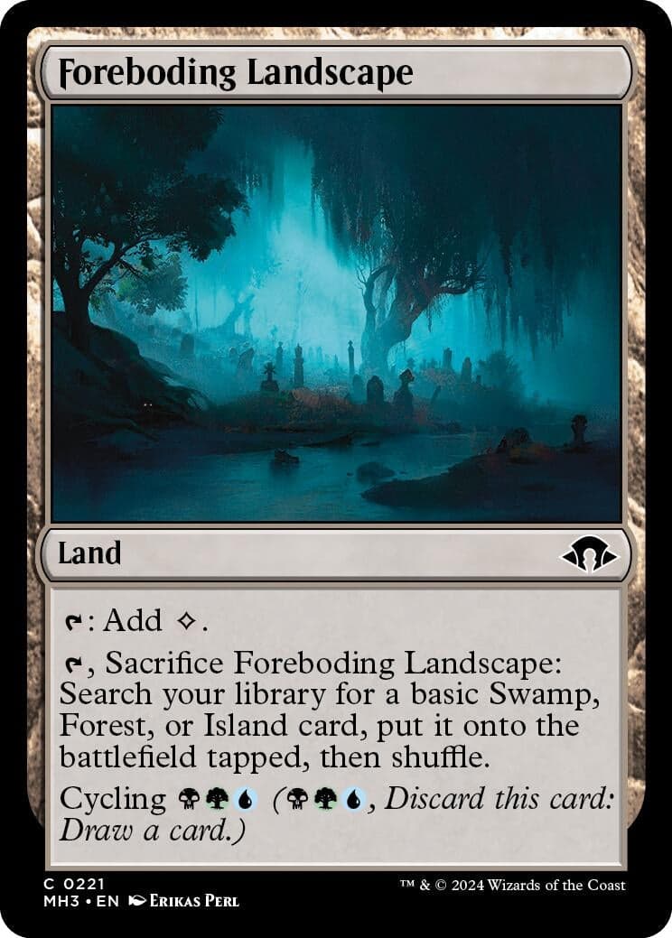 Foreboding Landscape (221) (Foil) (Modern Horizons 3)