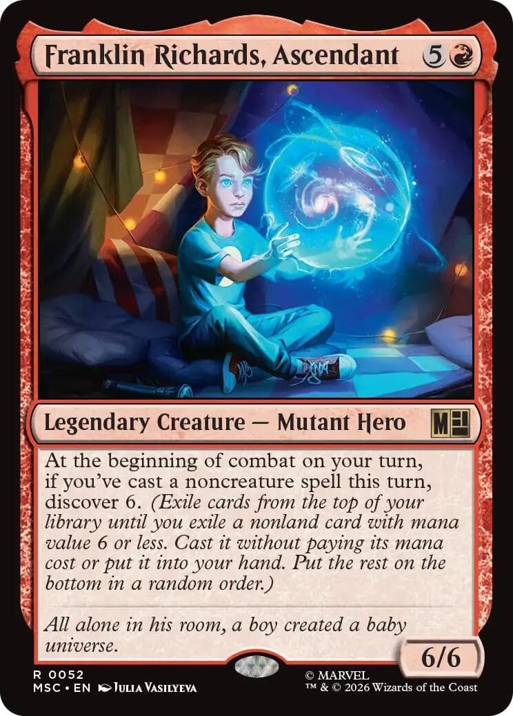 Franklin Richards, Ascendant (Surge Foil) (52) (Foil) (Commander: Marvel Super Heroes) (MSC)