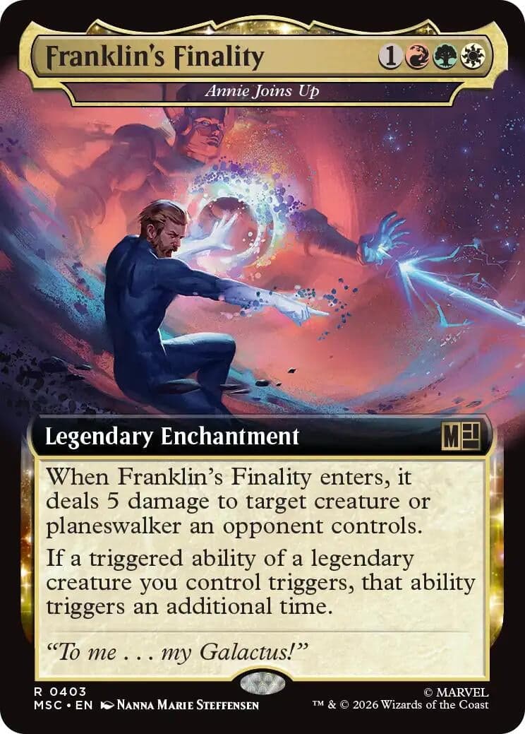 Franklin's Finality - Annie Joins Up (Extended Art) (403) (Foil) (Commander: Marvel Super Heroes) (MSC)