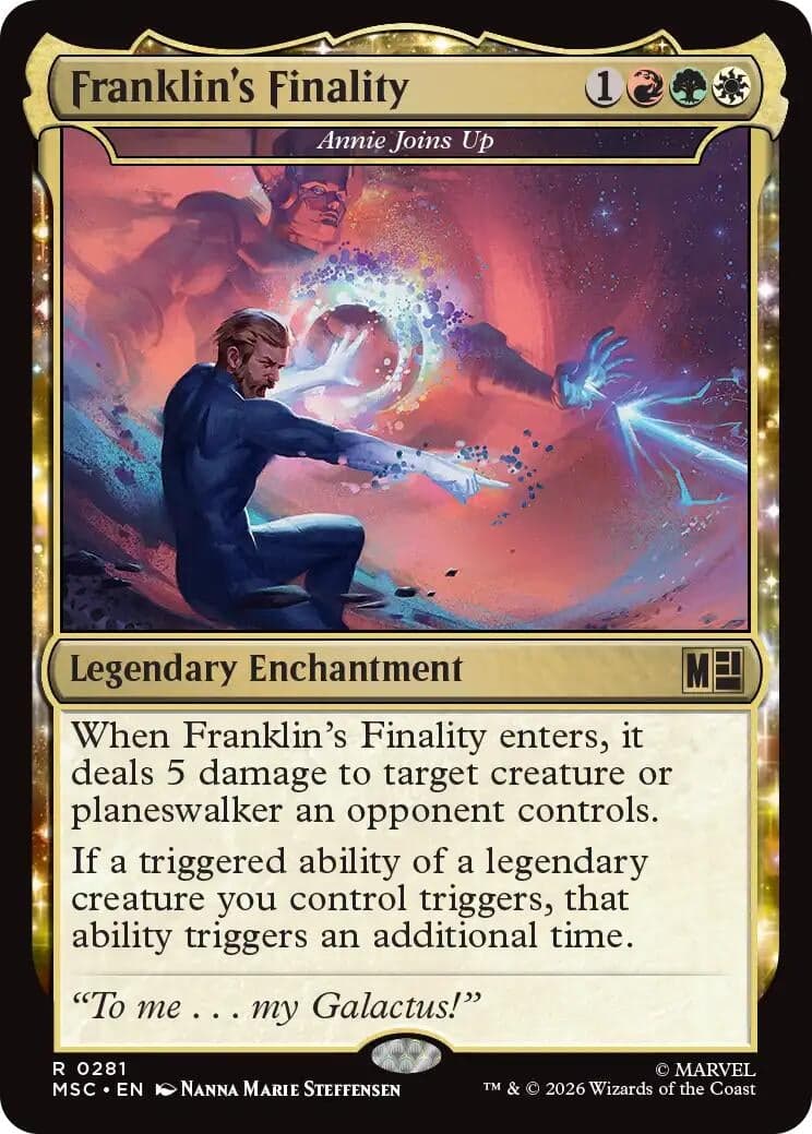 Franklin's Finality - Annie Joins Up (Surge Foil) (281) (Foil) (Commander: Marvel Super Heroes) (MSC)