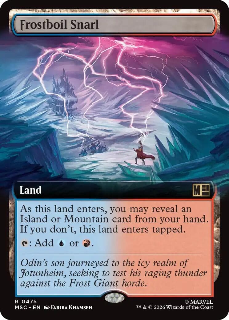 Frostboil Snarl (Extended Art) (475) (Foil) (Commander: Marvel Super Heroes) (MSC)