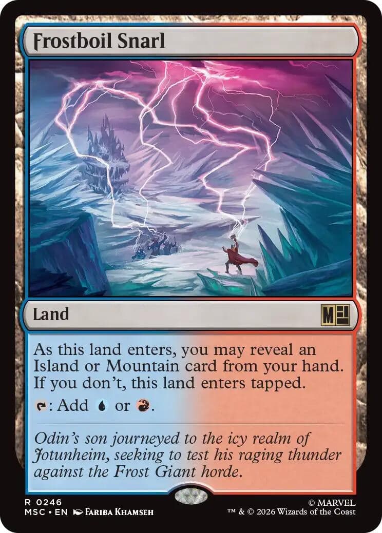 Frostboil Snarl (Surge Foil) (246) (Foil) (Commander: Marvel Super Heroes) (MSC)