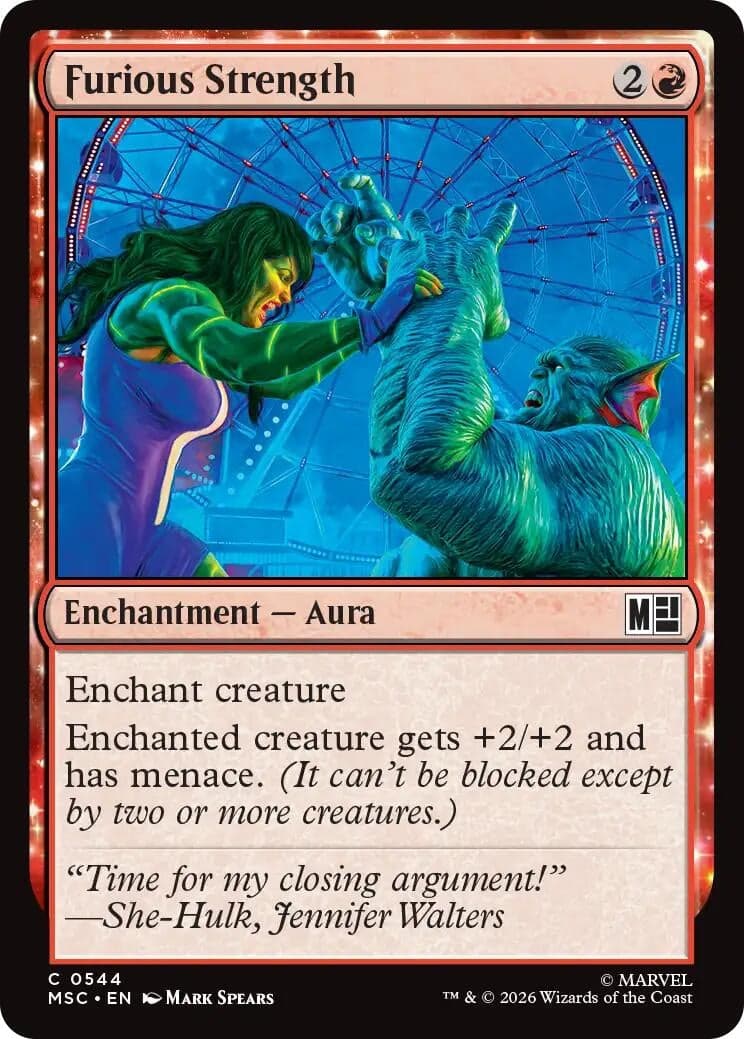 Furious Strength (544) (Commander: Marvel Super Heroes) (MSC)