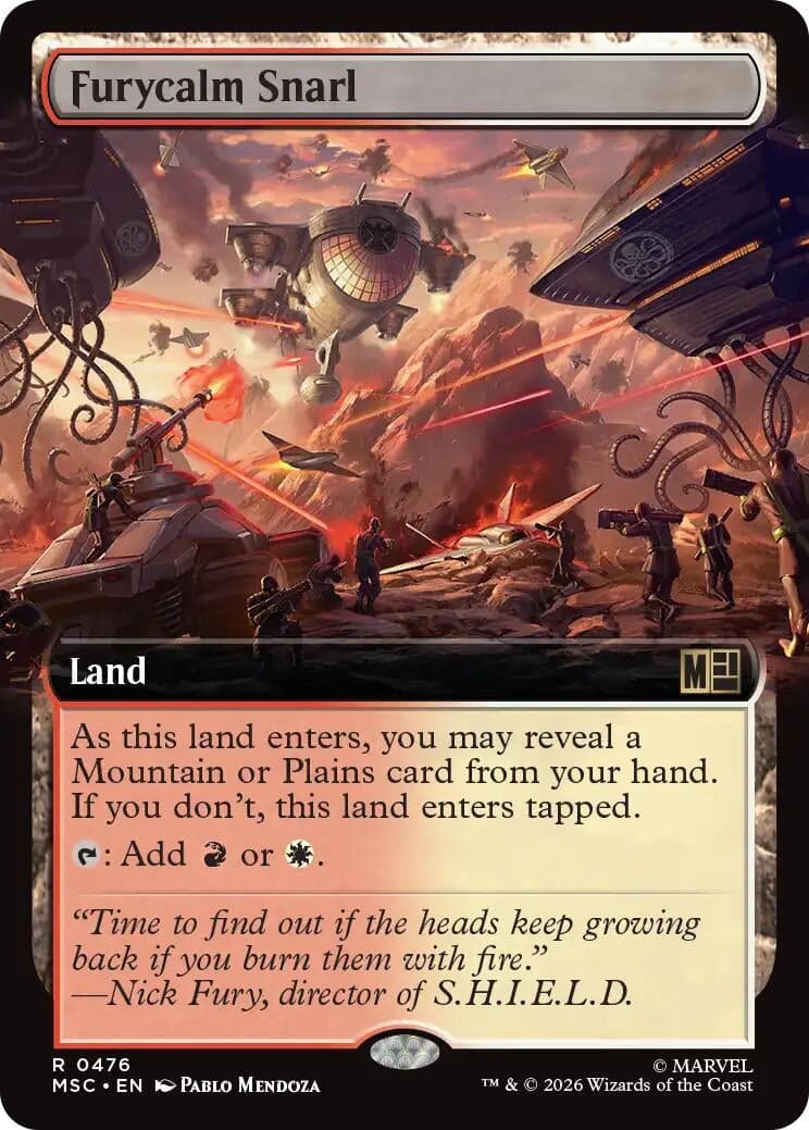 Furycalm Snarl (Extended Art) (476) (Commander: Marvel Super Heroes) (MSC)