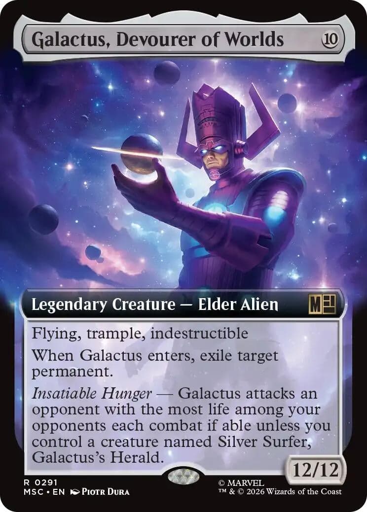 Galactus, Devourer of Worlds (Extended Art) (291) (Commander: Marvel Super Heroes) (MSC)