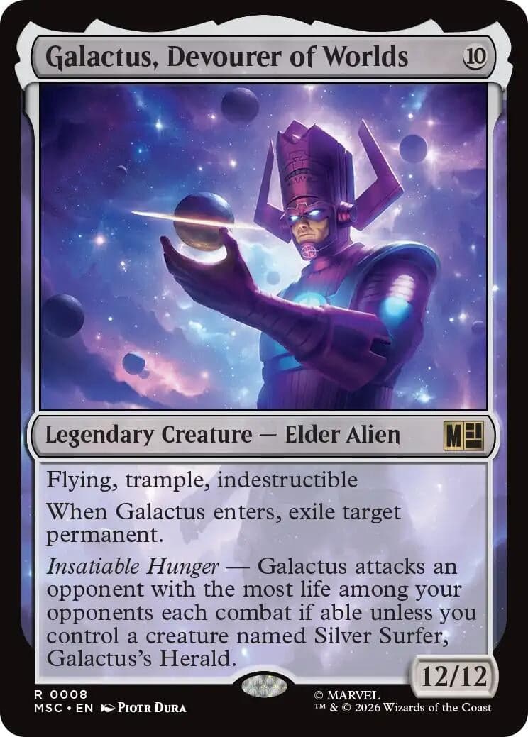 Galactus, Devourer of Worlds (Surge Foil) (8) (Foil) (Commander: Marvel Super Heroes) (MSC)
