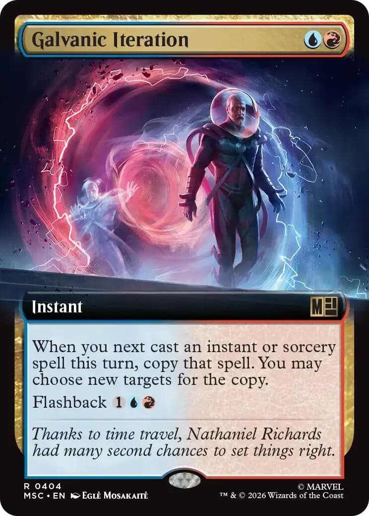 Galvanic Iteration (Extended Art) (404) (Foil) (Commander: Marvel Super Heroes) (MSC)