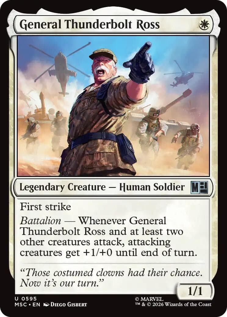 General Thunderbolt Ross (595) (Foil) (Commander: Marvel Super Heroes) (MSC)