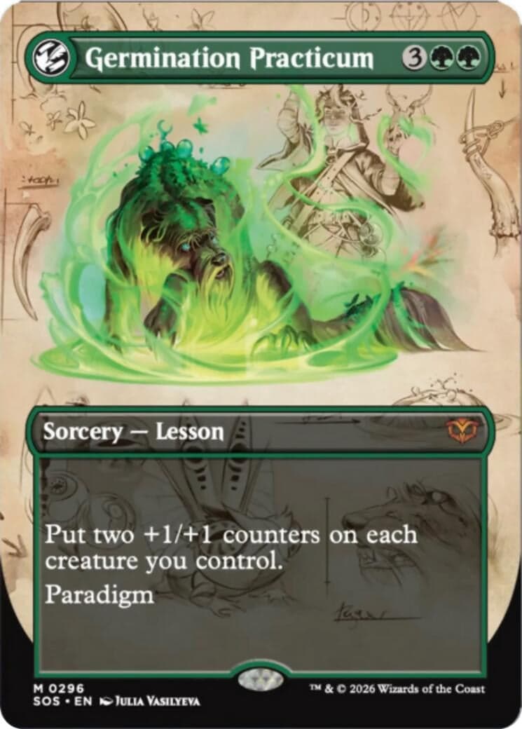 Germination Practicum (Borderless) (296) (Foil) (Secrets of Strixhaven)