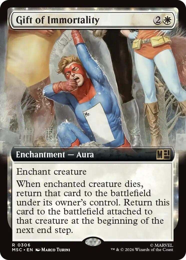 Gift of Immortality (Extended Art) (306) (Commander: Marvel Super Heroes) (MSC)