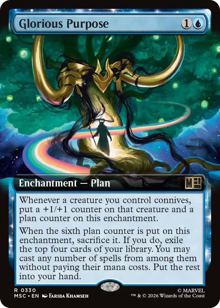 Glorious Purpose (Extended Art) (330) (Commander: Marvel Super Heroes) (MSC)