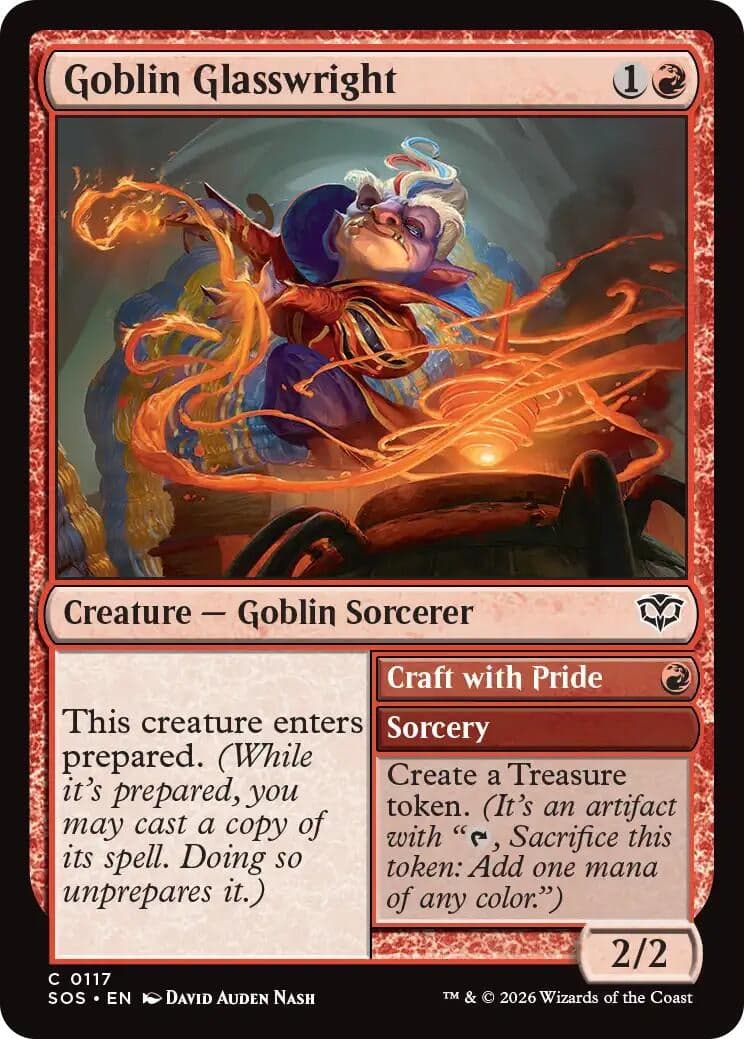 Goblin Glasswright (117) (Foil) (Secrets of Strixhaven)