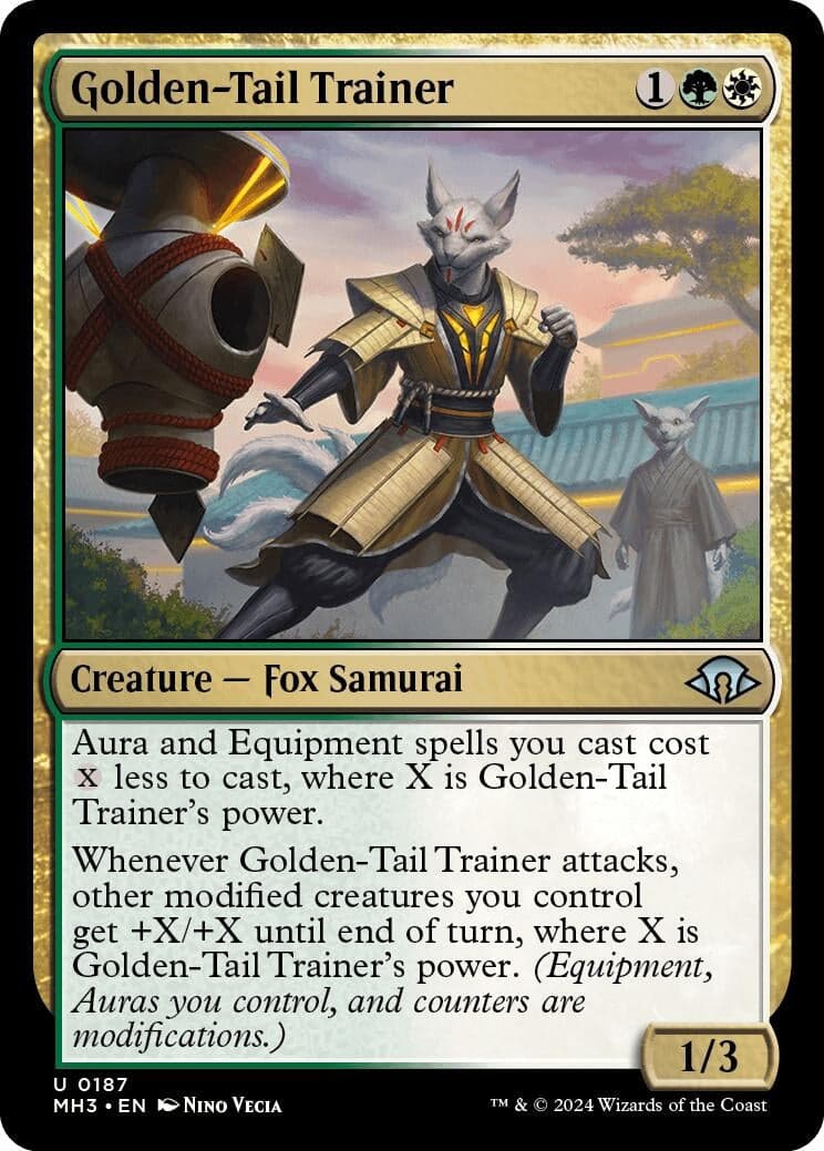 Golden-Tail Trainer (187) (Foil) (Modern Horizons 3)