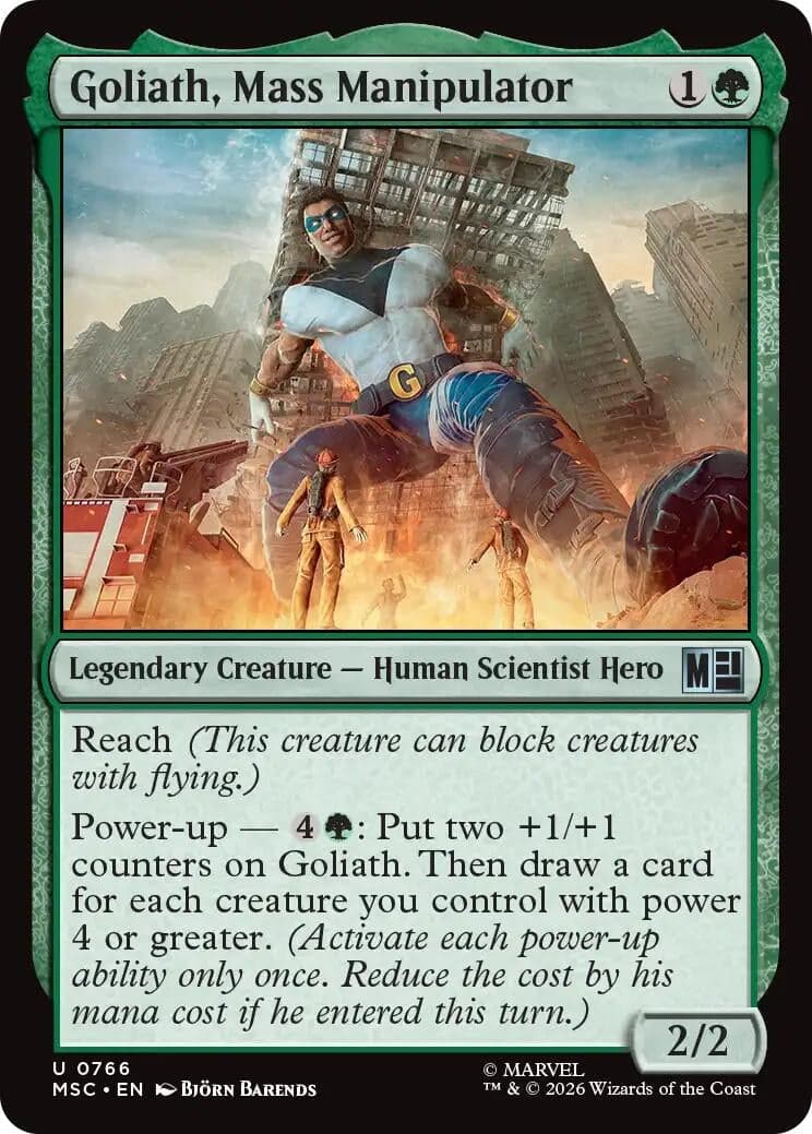 Goliath, Mass Manipulator (766) (Foil) (Commander: Marvel Super Heroes) (MSC)