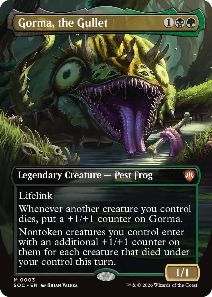 Gorma, the Gullet (Borderless) (3) (Foil) (Commander: Secrets of Strixhaven)
