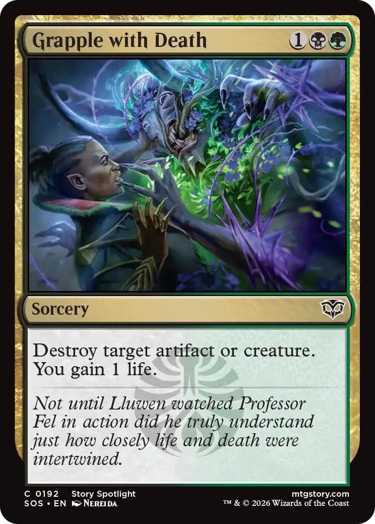 Grapple with Death (192) (Foil) (Secrets of Strixhaven)