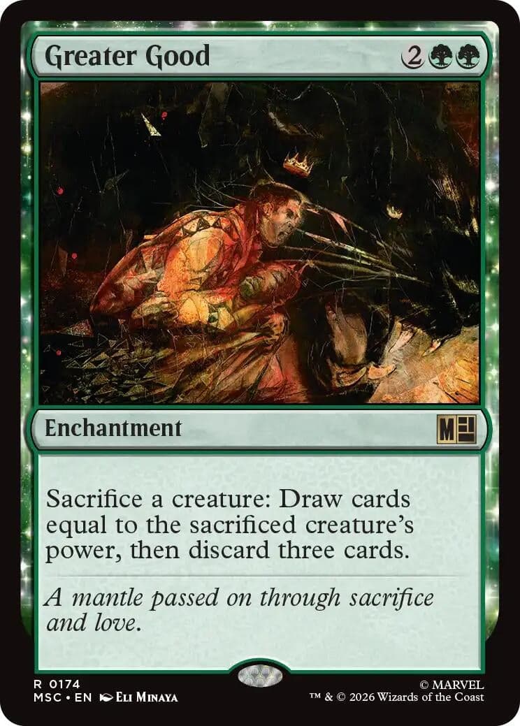 Greater Good (Surge Foil) (174) (Foil) (Commander: Marvel Super Heroes) (MSC)