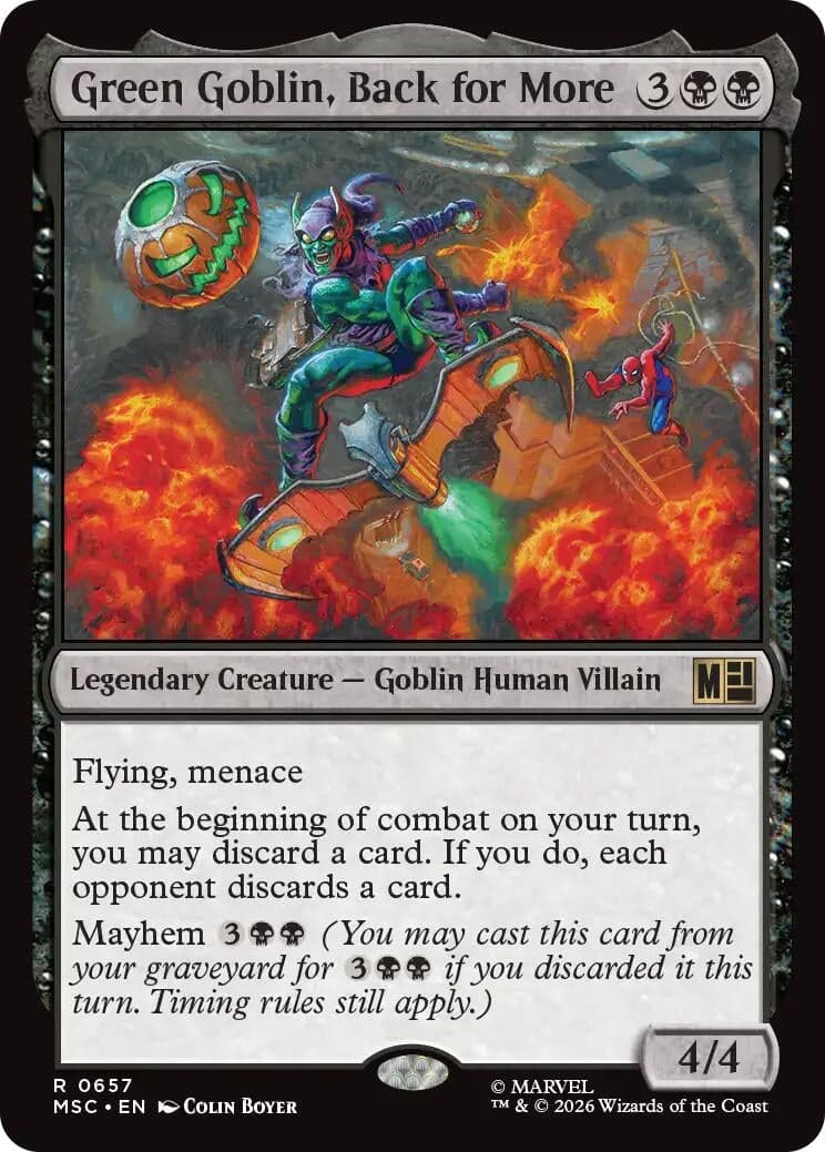 Green Goblin, Back for More (657) (Commander: Marvel Super Heroes) (MSC)