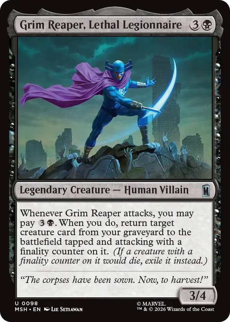 Grim Reaper, Lethal Legionnaire (98) (Foil) (Marvel Super Heroes) (MSH)