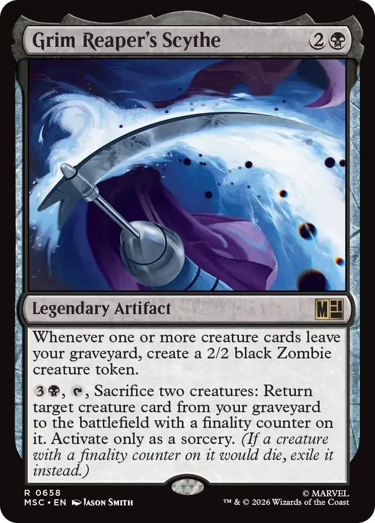 Grim Reaper's Scythe (658) (Foil) (Commander: Marvel Super Heroes) (MSC)
