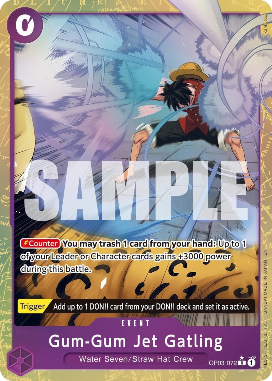 Gum-Gum Jet Gatling (Alternate Art) (OP03-072) (Foil) (Premium Booster -The Best- Vol. 2)