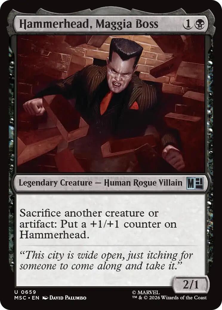 Hammerhead, Maggia Boss (659) (Foil) (Commander: Marvel Super Heroes) (MSC)