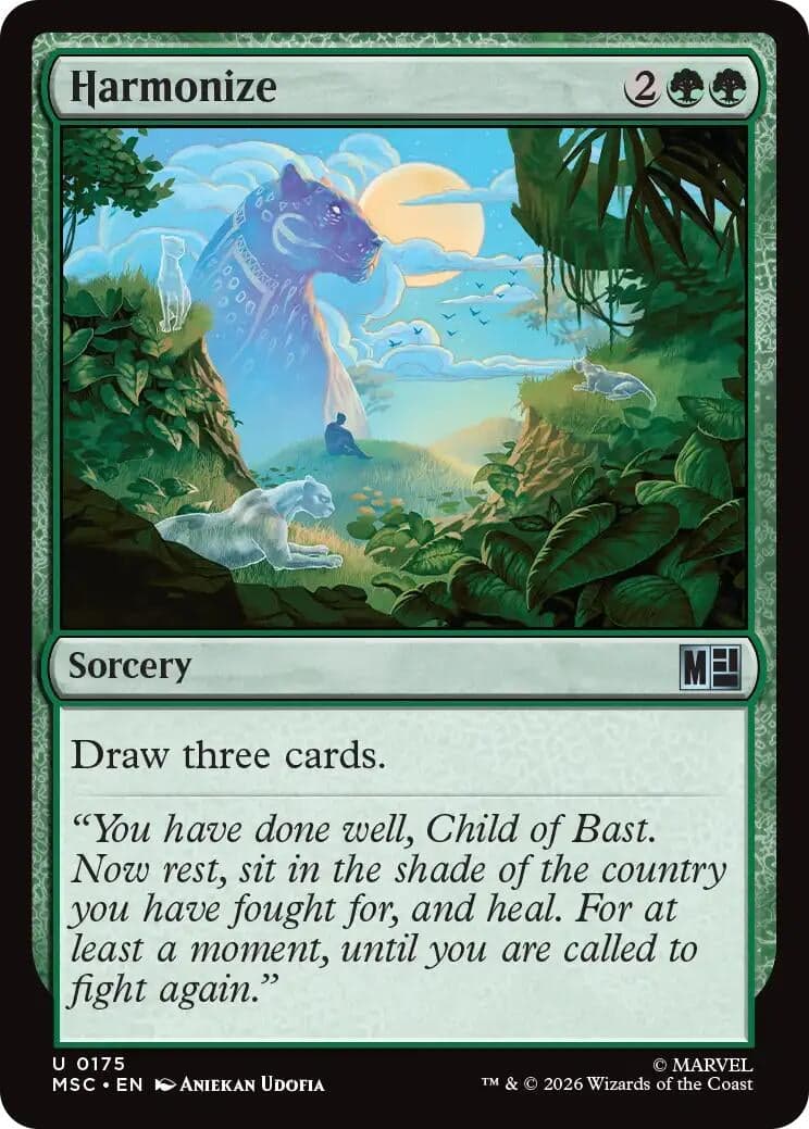 Harmonize (Surge Foil) (175) (Foil) (Commander: Marvel Super Heroes) (MSC)