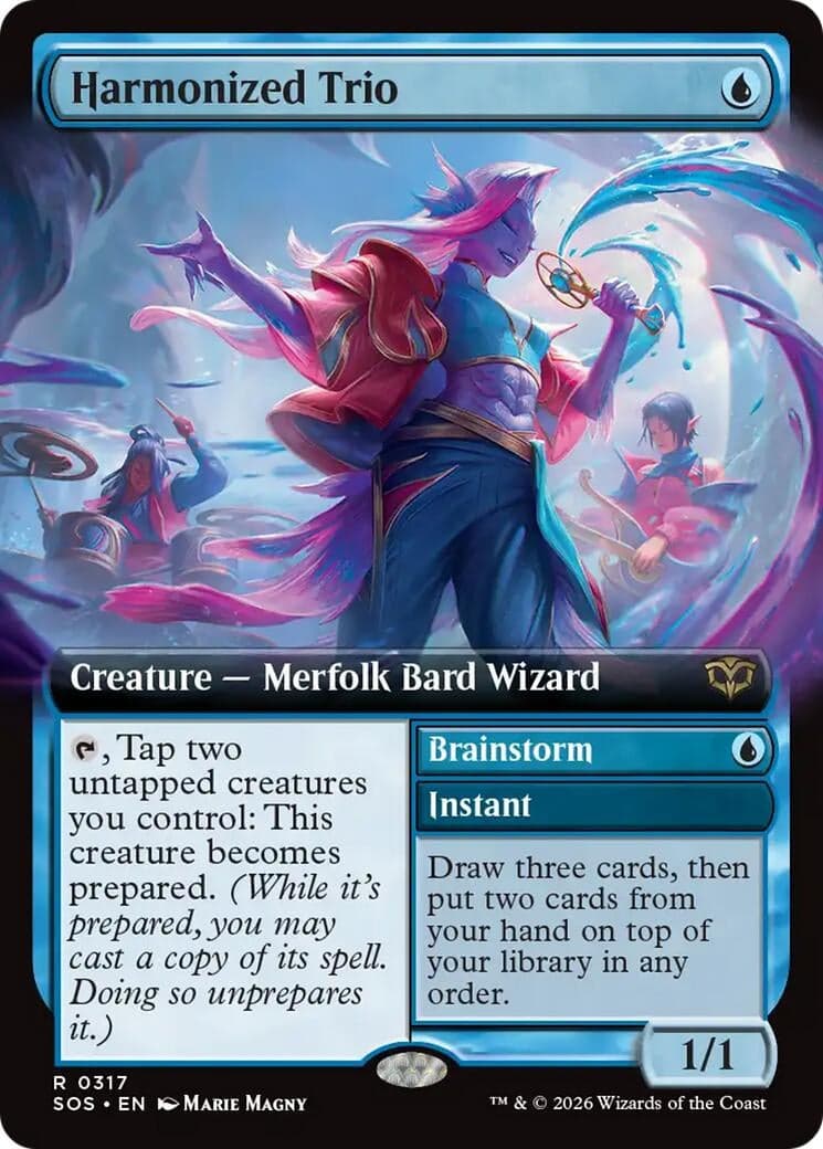 Harmonized Trio (Extended Art) (317) (Foil) (Secrets of Strixhaven)