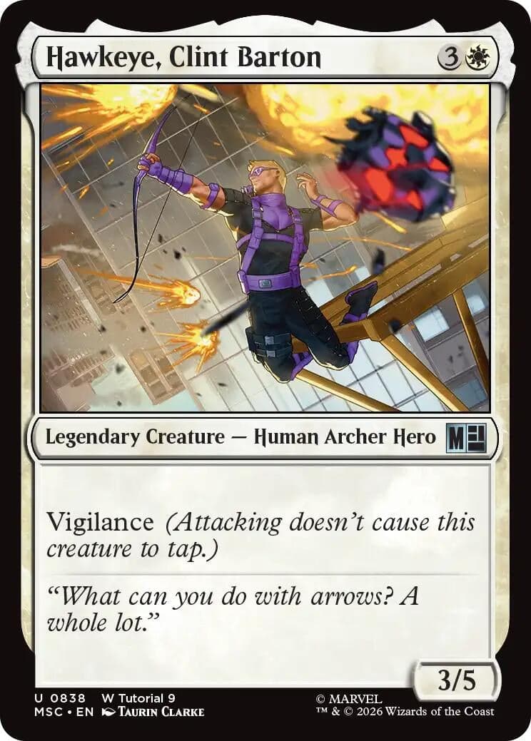 Hawkeye, Clint Barton (0838) (838) (Commander: Marvel Super Heroes) (MSC)