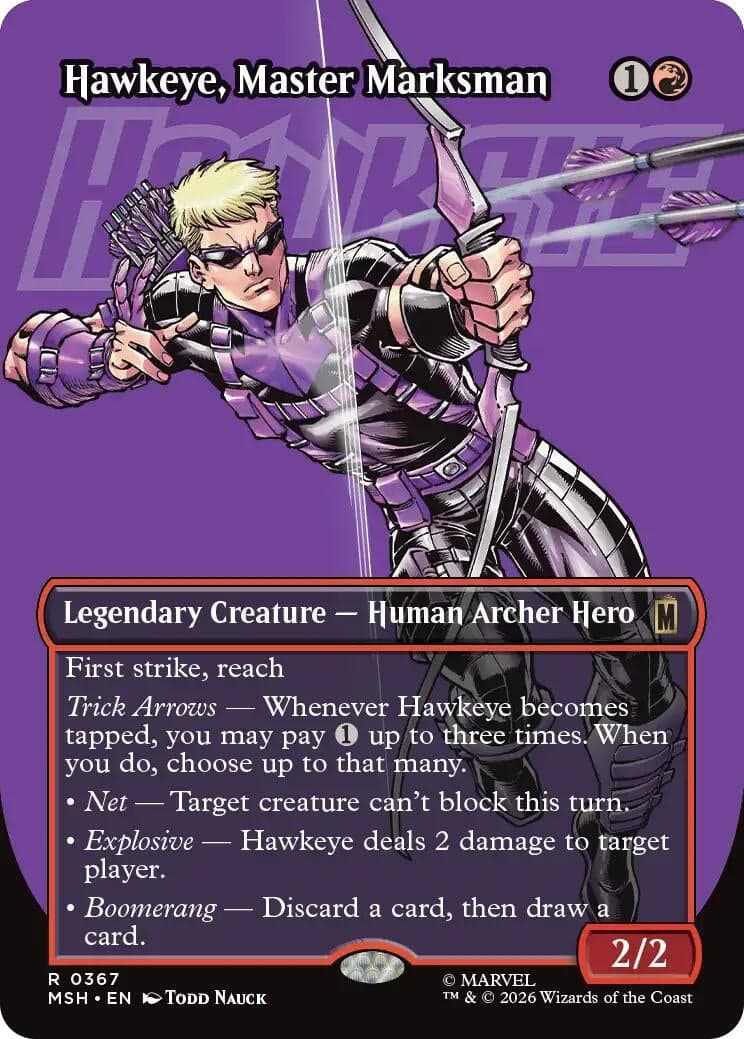 Hawkeye, Master Marksman (Borderless) (367) (Marvel Super Heroes) (MSH)