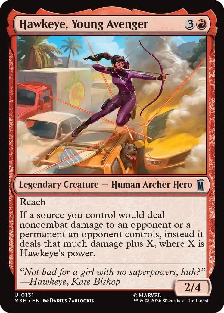 Hawkeye, Young Avenger (131) (Foil) (Marvel Super Heroes) (MSH)