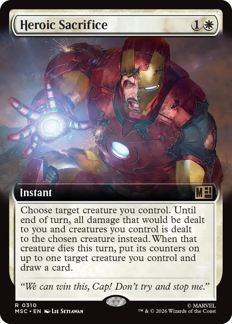 Heroic Sacrifice (Extended Art) (310) (Commander: Marvel Super Heroes) (MSC)