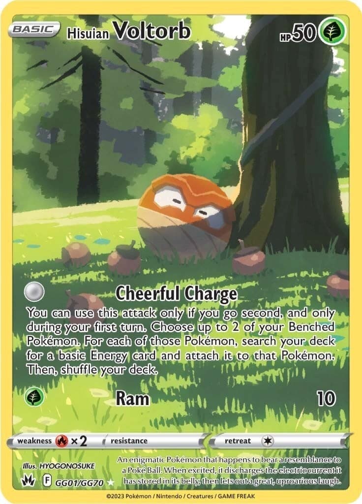 Hisuian Voltorb (GG01/GG70) (Crown Zenith: Galarian Gallery)