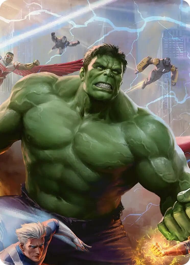 Hulk, Always Angry Art Card (2) (Art Series: Marvel Super Heroes) (AAMSH)
