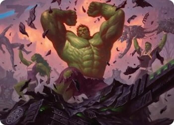 HULK SMASH! Art Card (10) (Art Series: Marvel Super Heroes) (AAMSH)