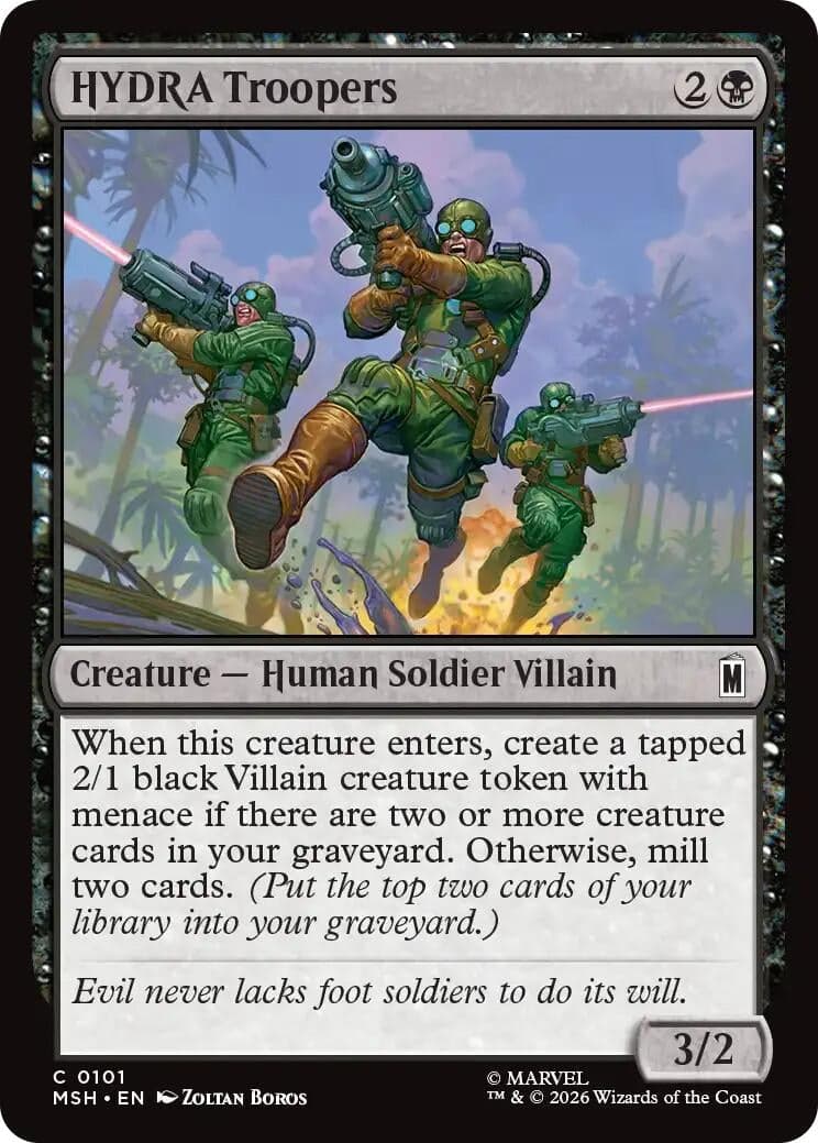HYDRA Troopers (101) (Foil) (Marvel Super Heroes) (MSH)