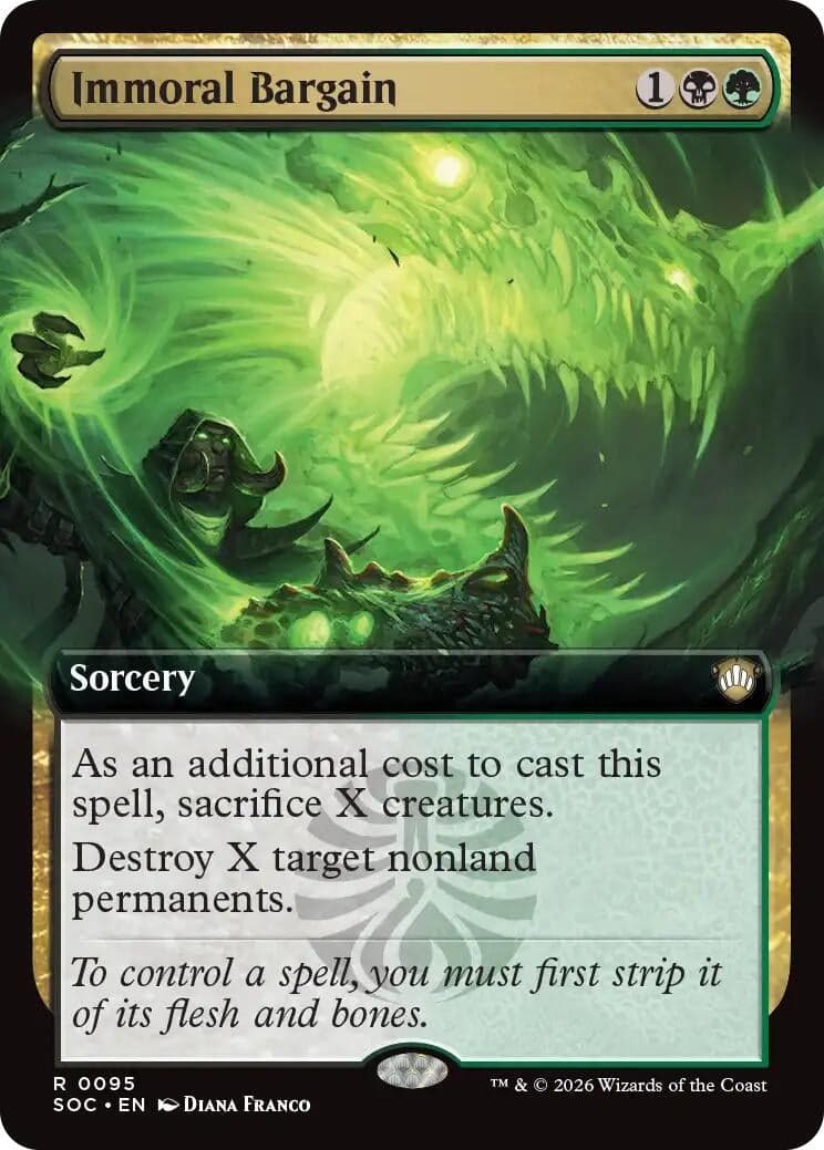 Immoral Bargain (Extended Art) (95) (Commander: Secrets of Strixhaven)
